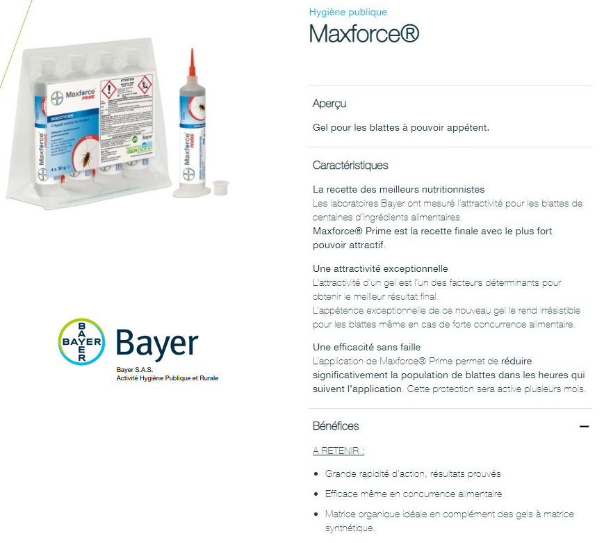 RMO DERATISATION ET DESINSECTISATION MAXFORCE